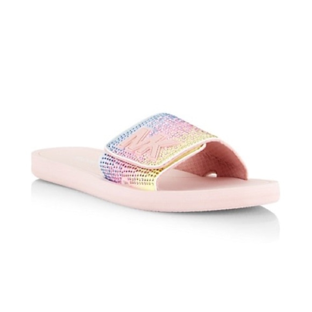 MK Crystal-Embellished Slides smoky rose - Picture 4 of 9